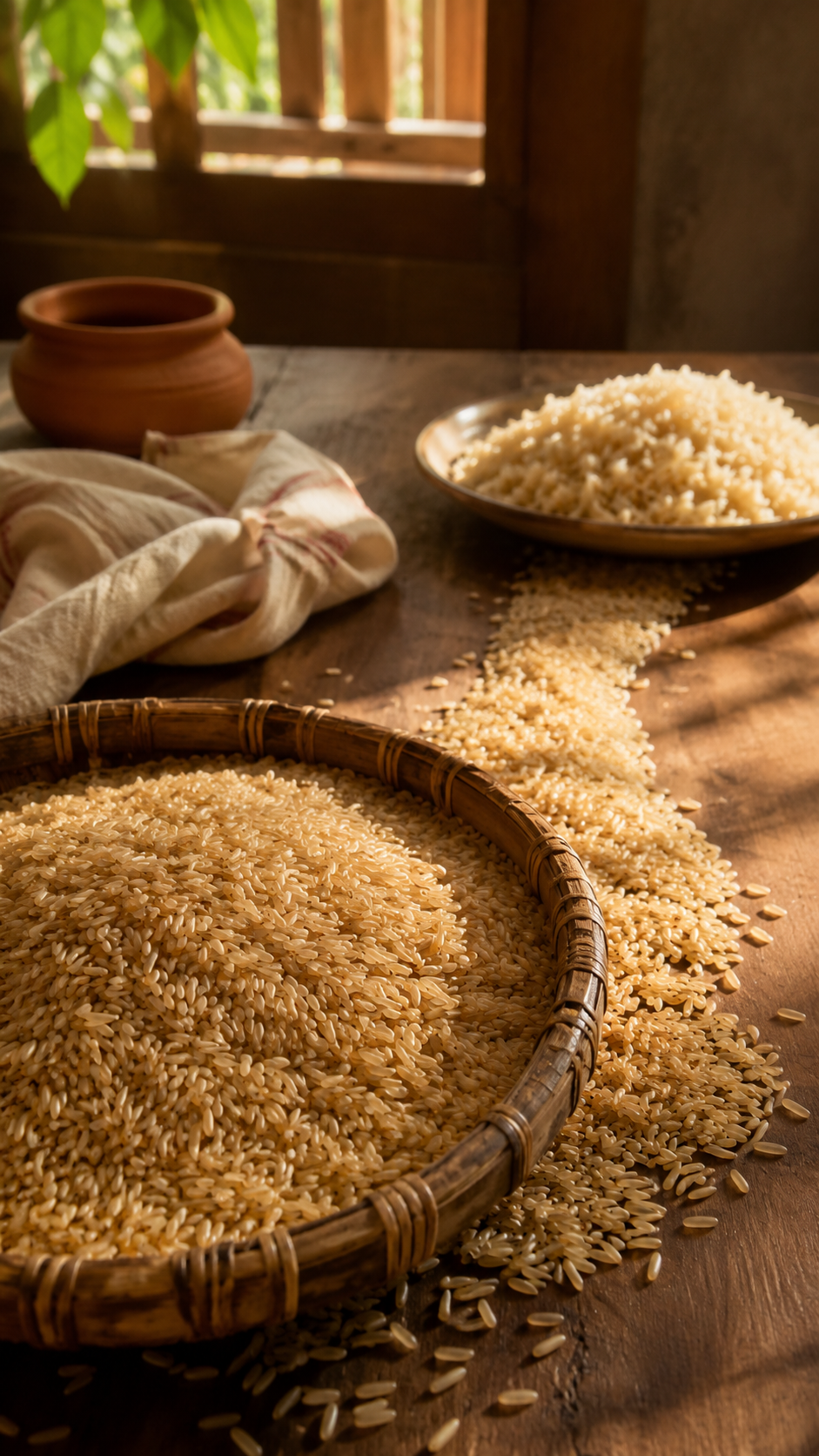 Rustic Rice Kitchen Still Life