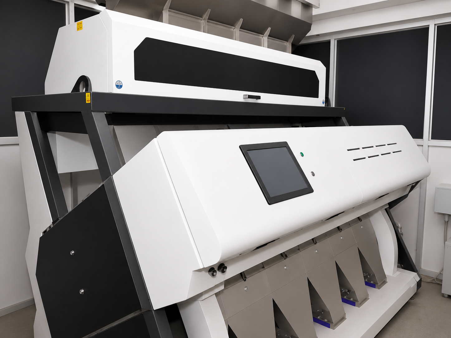 Modern industrial sorting machine in lab