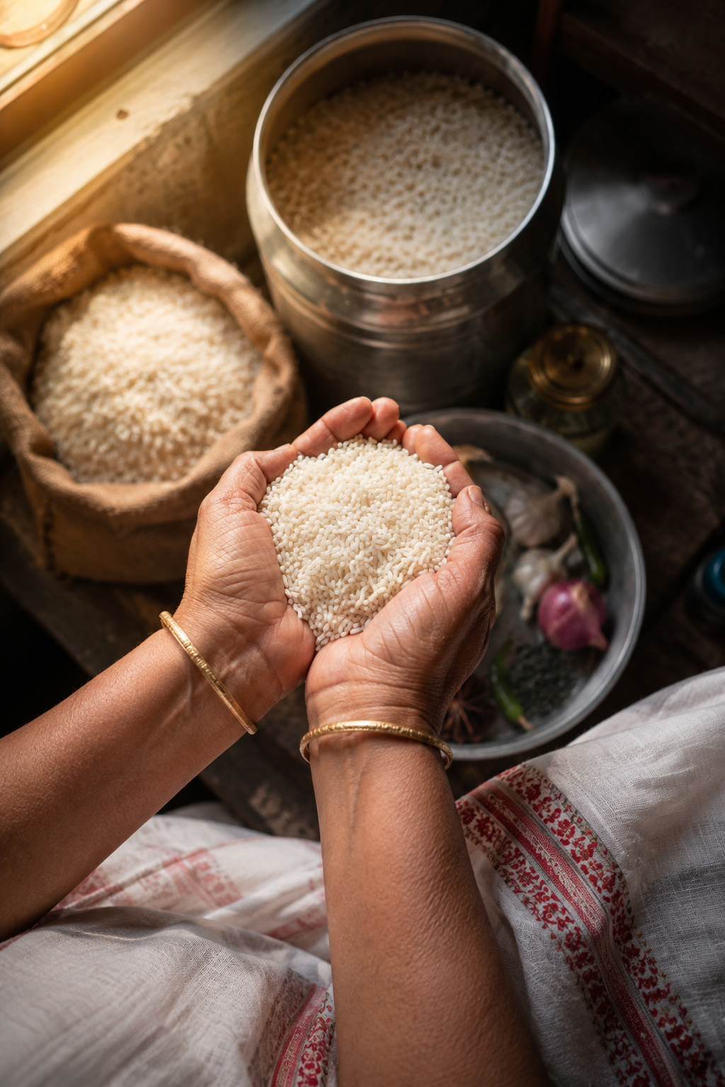 husking rice